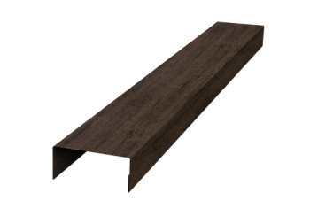 Крышка 45х20 для забора жалюзи Texas Grand Line 0,45 Print-Double Premium Antique Wood (3м)