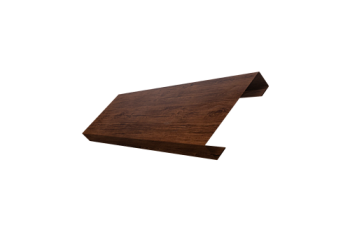 Ламель лицевая 100 забора жалюзи Texas Grand Line 0,45 Print-Double Premium Cherry Wood Dark F