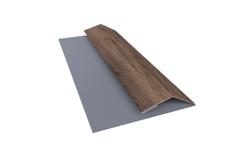 Планка финишная Блок-Хаус new Grand Line 0,45 Print Premium Almond Wood Fresh (3м)
