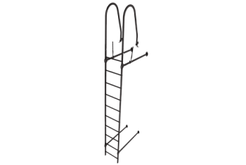 Лестница стеновая Grand Line RAL 8019 2,76м