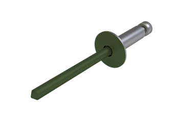 Заклёпка вытяжная Daxmer 3,2х8 (1000шт) сталь/сталь RAL 6020