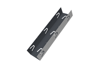Крепежный вкладыш для забора жалюзи Tokyo Grand Line 0,5 Satin RAL 7024 мокрый асфальт (2м)