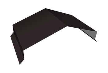 Парапетная крышка угольная 390мм Grand Line 0,5 PurPro Matt 275 RAL 9005 черный (2м)