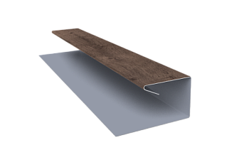 Планка П-образная завершающая сложная (КД) 0,45 Print Premium Almond Wood Fresh (2м)