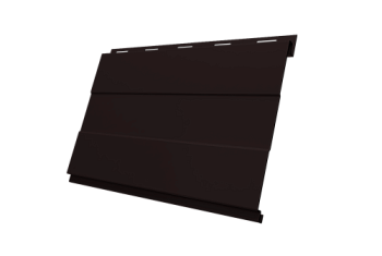 Софит металлический Вертикаль 0,2 prof Grand Line 0,5 Velur X с пленкой RAL 9005 черный