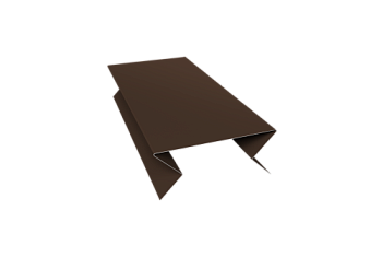 Планка угла внешнего составная нижняя 0,5 Velur X RAL 8017 шоколад (3м)