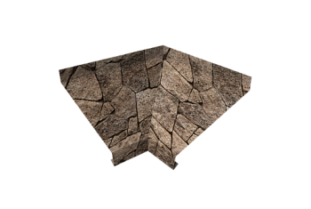 Угол отлива внутренний 200 Grand Line 0,45 Print Elite с пленкой King Stone TwinColor