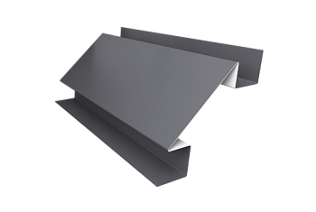 Планка угла внутреннего сложного Блок-Хаус new Grand Line 0,5 Satin с пленкой RAL 7004 сигнальный серый (3м)