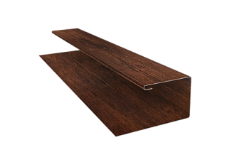 Планка П-образная Блок-Хаус new Grand Line 0,45 Print-Double Premium Cherry Wood Dark F (3м)