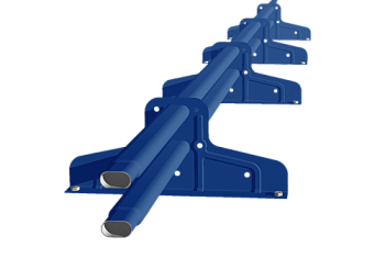 Снегозадержатель Стандарт Т4 d 40х20 RAL 5005 (3м)