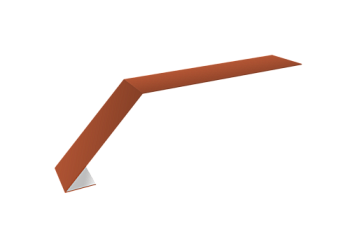 Планка карнизная для мягкой кровли 100х60 Grand Line 0,5 Satin Matt RAL 8004 терракота (3м)