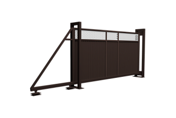 Ворота откатные Estet Plus 2,0х4,5 RAL RR 32/1013