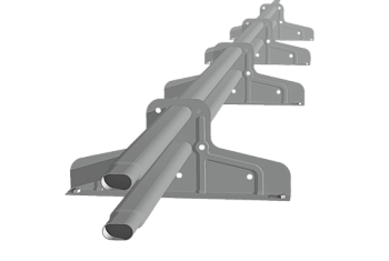 Снегозадержатель Стандарт Т4 d 40х20 RAL 9006 (3м)