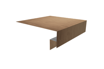 Планка околооконная сложная Экобрус Grand Line 250х50х25 0,45 Print Elite Honey Wood TwinColor (3м)