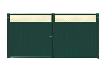 Ворота Estet Plus 2,4х3,6 RAL 6005/1014