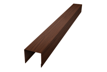 Стойка боковая крепежная для забора жалюзи Palermo Grand Line 0,45 Print Elite Choco Wood TwinColor (3м)