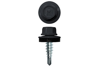 Саморез по металлу Daxmer  4,8х19 RAL 7024 (5000) сверло №2