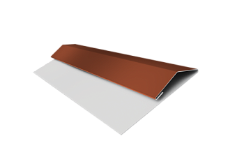 Планка стартово-финишная Экобрус Grand Line 0,5 Satin с пленкой RAL 8004 терракота (3м)