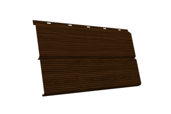 ЭкоБрус 0,345 Gofr Grand Line 0,45 Print Elite Choco Wood TwinColor