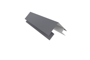 Планка угла внешнего сложная Кожуха сегментного 0,5 Satin с пленкой RAL 7004 сигнальный серый (3,0м)