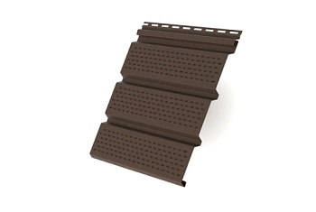 Софит Classic Grand Line полностью перфорированный коричневый (3,0м)