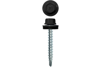 Саморез кровельный Daxmer 4,8х29 RAL 9005 (250) сверло №1
