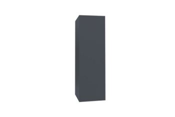 Кожух скатный д260/ш310/в1-1170/в2-1010 0,5 Satin с пленкой RAL 7024 мокрый асфальт