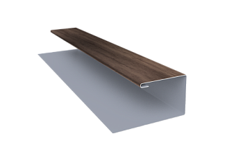 Планка П-образная Блок-Хаус new Grand Line 0,45 Print Premium Almond Wood Fresh (3м)