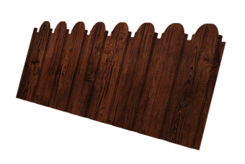 Профнастил C10B фигурный Grand Line 0,45 Print Elite Cherry Wood TwinColor
