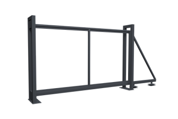 Ворота откатные Colority Zinc 2,03x3,5 RAL 7024