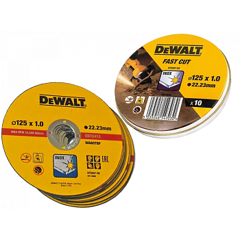 Круг отрезной по металлу DeWalt INOX Extreme 125 мм (10 шт)