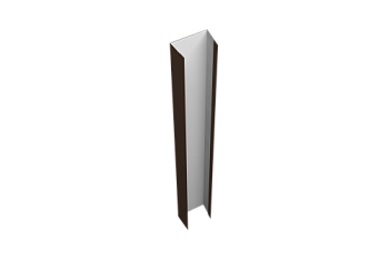 Крепежная планка верхняя для забора жалюзи Texas Grand Line 0,45 PE RAL 8017 шоколад (1,8м)