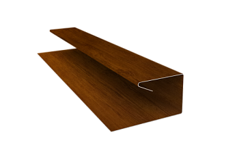 Планка П-образная завершающая сложная (КД) 0,45 Print-Double Premium Golden Wood Intense F (3м)