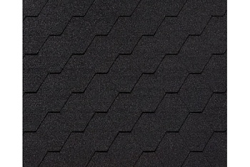 Черепица гибкая RoofShield Фемили Эко Лайт Стандарт графитно-черный