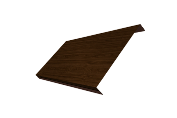 Ламель обратная 200 забора жалюзи Texas Grand Line 0,45 Print Elite Choco Wood TwinColor