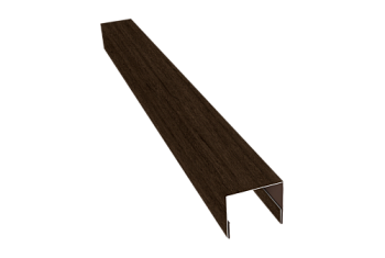 Планка П-образная заборная 24 Grand Line 0,45 Print Elite Antique Wood TwinColor (2,5м)