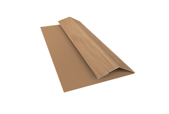 Планка финишная Блок-Хаус new Grand Line 0,45 Print Elite Honey Wood TwinColor (3м)