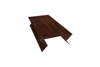 Планка угла внешнего составная нижняя 0,45 Print Elite Cherry Wood TwinColor (3м)
