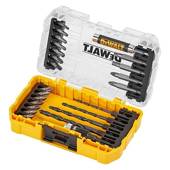 Набор бит и свёрл DeWalt FlexTorq (25 шт) в кейсе