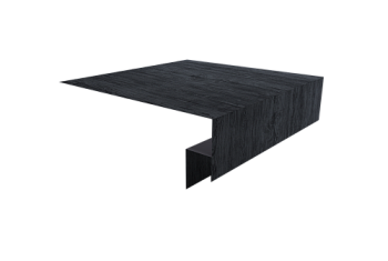 Планка околооконная сложная Экобрус Grand Line 250х50х25 0,45 Print Premium Grey Wood TwinColor (2м)
