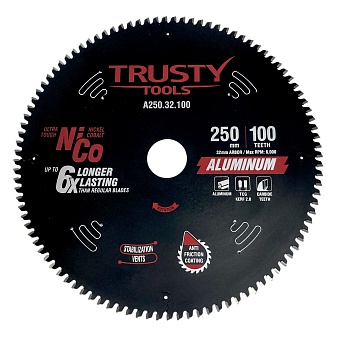 Диск пильный Trusty-Tools Aluminum по алюминию 250х32/30 100T