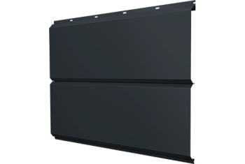 Софит металлический ЭкоБрус new Grand Line без перфорации 0,5 Satin Matt TX RAL 7016 антрацитово-серый