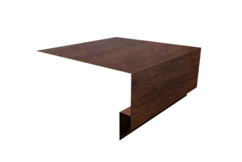 Планка околооконная сложная Блок-Хаус new Grand Line 250х75х27 0,45 Print Premium Cherry Wood Fresh TwinColor (3м)