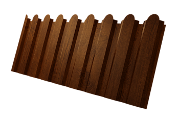 Профнастил С20A фигурный Grand Line 0,45 Print Premium Golden Wood Intense FTC