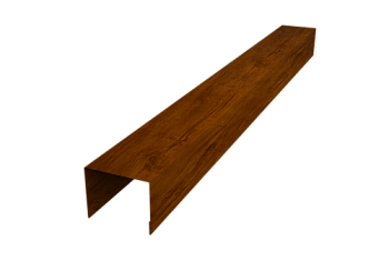 Крышка для забора жалюзи Palermo Grand Line 0,45 Print-double Premium Golden Wood Intense F (2м)
