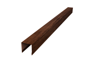 Планка вертикальная лицевая для забора жалюзи Palermo Grand Line 0,45 Print Premium Cherry Wood Fresh TwinColor (2,5м)