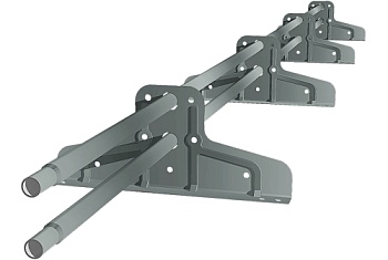 Снегозадержатель Стандарт Т4 d 25 RAL 7005 (3м)