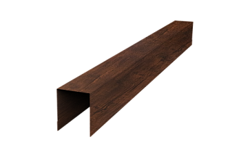 Планка опорная составная внутренняя для забора жалюзи Palermo Grand Line 0,45 Print-Double Premium Cherry Wood Dark F (3м)