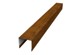 Стойка боковая крепежная для забора жалюзи Palermo Grand Line 0,45 Print-double Elite Golden Wood (3м)