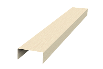 Крышка 45х20 для забора жалюзи Texas Grand Line 0,45 Print Elite Milky Wood TwinColor (2,5м)
